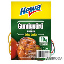 Gumigyűrű csomag, színes,10gr, HEWA 