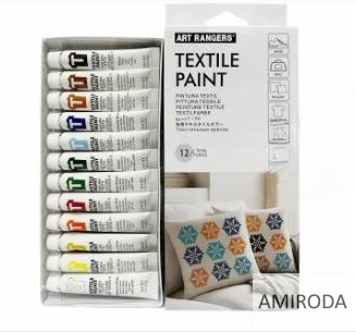 ART RANGERS tubusos textil festék, 12 x 12ml