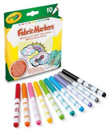 CRAYOLA 10db-os textilfilc készlet