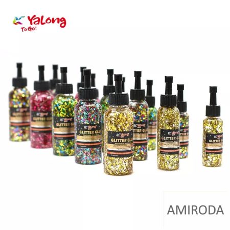 YALONG csillámos confetti ragasztó, 120ml, glitter glue, 1db