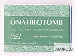 Önátírótömb , A/6, sorszámozott, 50x2pld